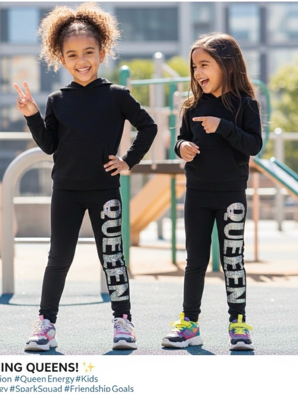 Bundle of Black Kids Leggings -14/16